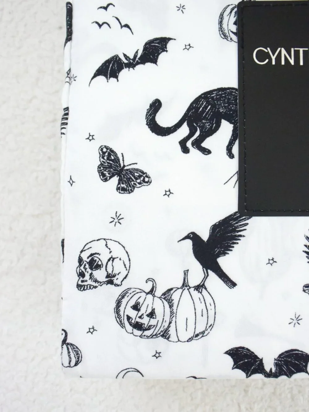 *Cynthia Rowley* Halloween Haunted Cats, Ghost, Pumpkin Sheets Set - KING - NEW!